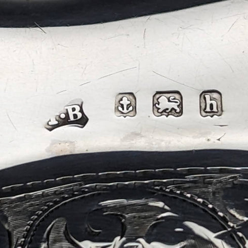 1907 British antique sterling silver purse with chain Thomas Bishton